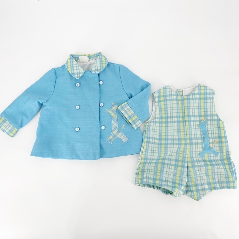 Vintage Tiny Tots Giraffe Jon Jon with Matching Coat
